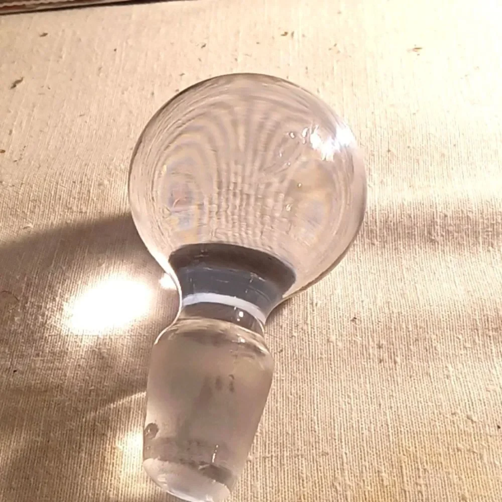 Vtg 60's Holmgaard Danish Clear Klukkluk Decanter